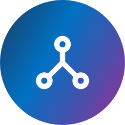 Connected knowledge network icon